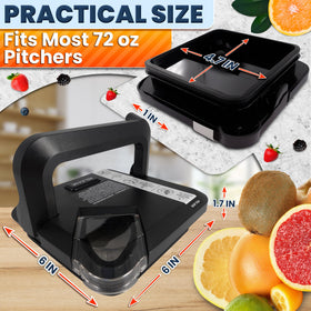 Ketar replacement lid with rim-extension design ensures compatibility with newer Ninja models and secure blending.