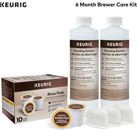 Keurig care kit water filter cartridges improve beverage taste by removing impurities.
