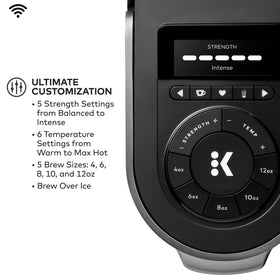 Keurig iced coffee mode preserves flavor when served over ice.