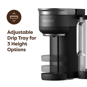 Keurig K-Crema adjustable-drip-tray enabling three height options