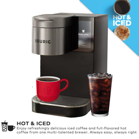 Keurig K-2550 brew over ice feature for refreshing cold servings.
