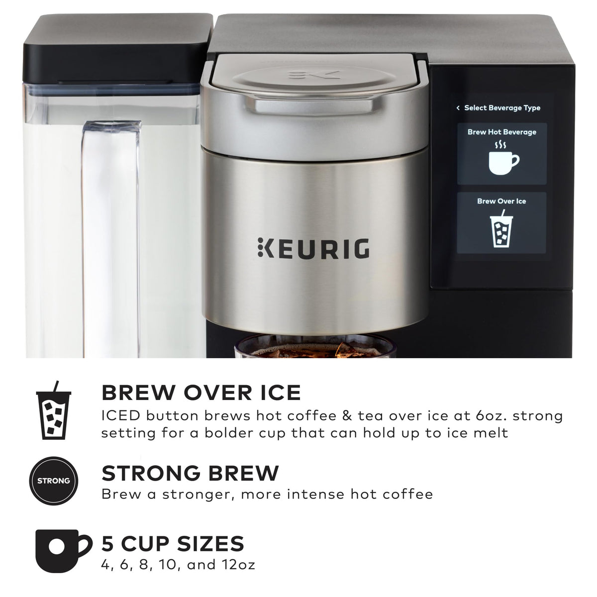 Keurig K-2550 plumbed waterline option for continuous service.