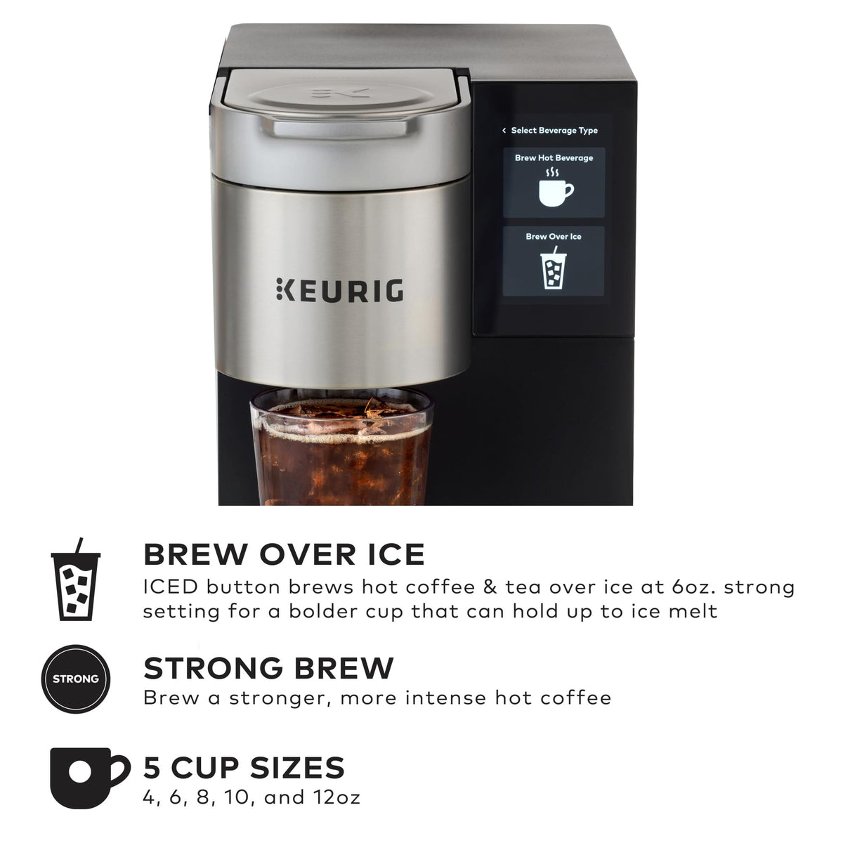 Keurig K-2550 110 oz reservoir option supports flexible, scalable service.