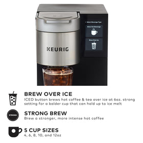 Keurig K-2550 110 oz reservoir option supports flexible, scalable service.