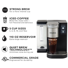 Keurig K-2550 strong brew option for bolder flavor.