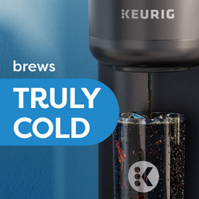QuickChill flash-cools coffee for robust flavor with minimal ice melt.