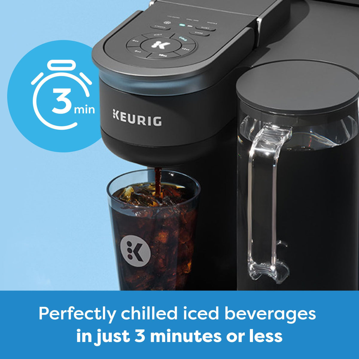 Strong Brew option delivers bolder flavor in hot or iced drinks.