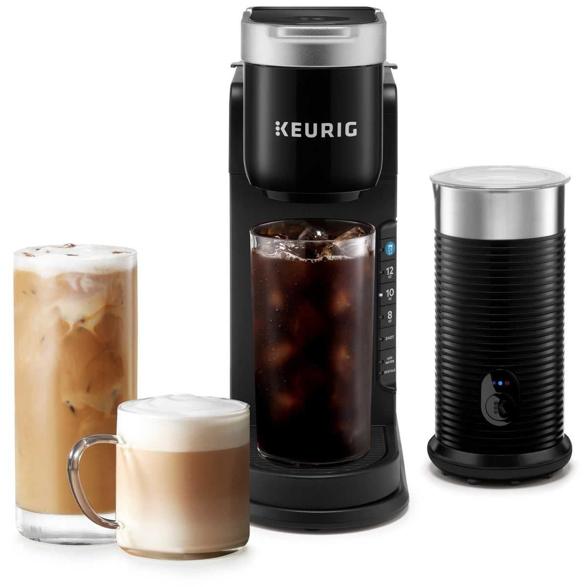 Keurig K-Café Barista Bar brew over ice for balanced cold coffee.
