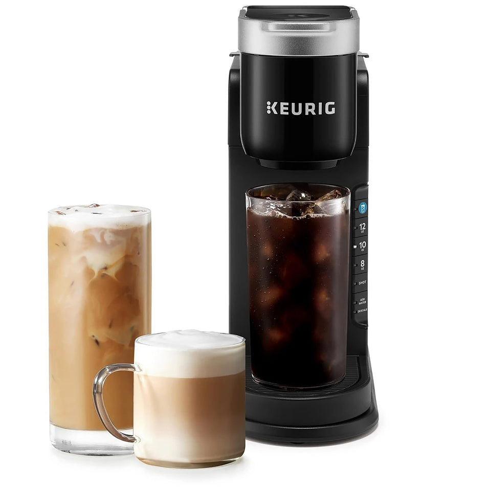 Keurig K-Café Barista Bar front view in black, compact home coffee setup.
