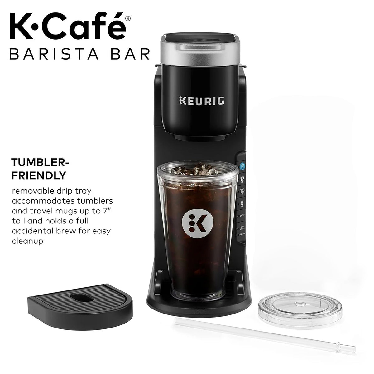 Keurig K-Café Barista Bar iced brew mode activates hot brew, then cools.