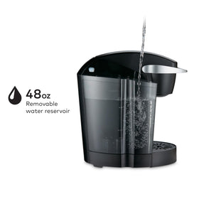 Keurig K-Classic control panel shows simple button sizes for personalized brews.