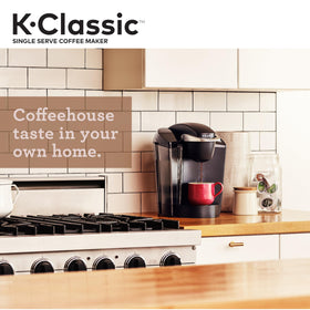 Keurig K-Classic wide-shot with 48 oz reservoir for multiple cups.