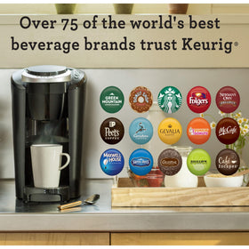 Keurig K-Compact 10oz brew size for longer, smoother cups