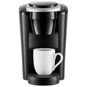 Keurig K-Compact front view showing a slim profile for small countertops