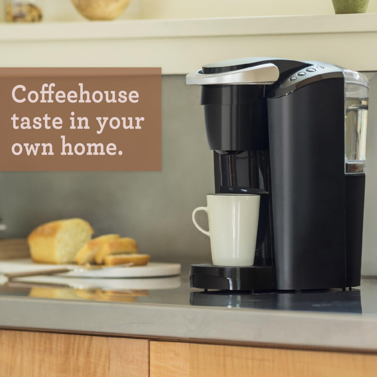 Keurig K-Compact Smart Start screenshot-style view emphasize one-step setup