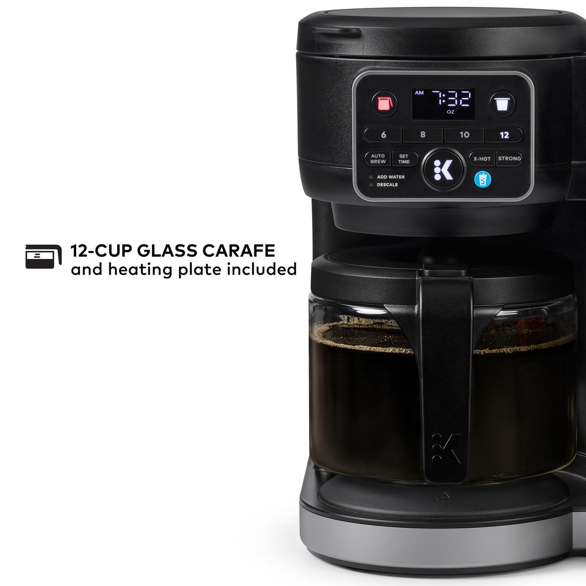 Keurig K-Duo Gen 2 12-cup carafe demonstrates crowd-ready brewing.