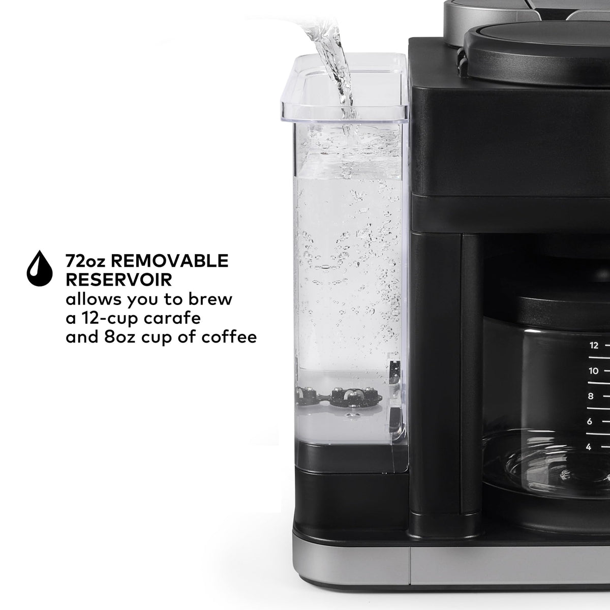 Keurig K-Duo Gen 2 72oz reservoir reduces refill interruptions.