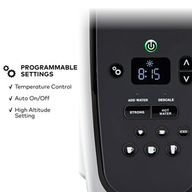 Hot water on demand from the K-Elite for soups or tea.