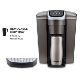 Keurig K-Elite iced coffee setting brews hot over ice for full-bodied cold drinks.