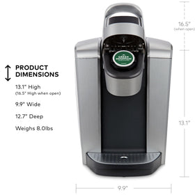 Keurig K-Elite quiet brew technology reduces noise during operation.