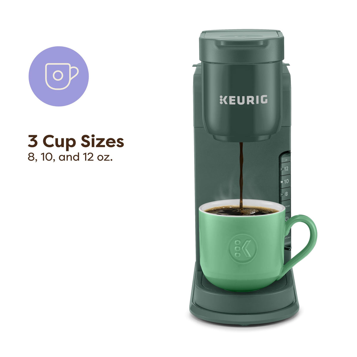 Keurig K-Express 10 oz cup setting for everyday coffee at your preferred strength