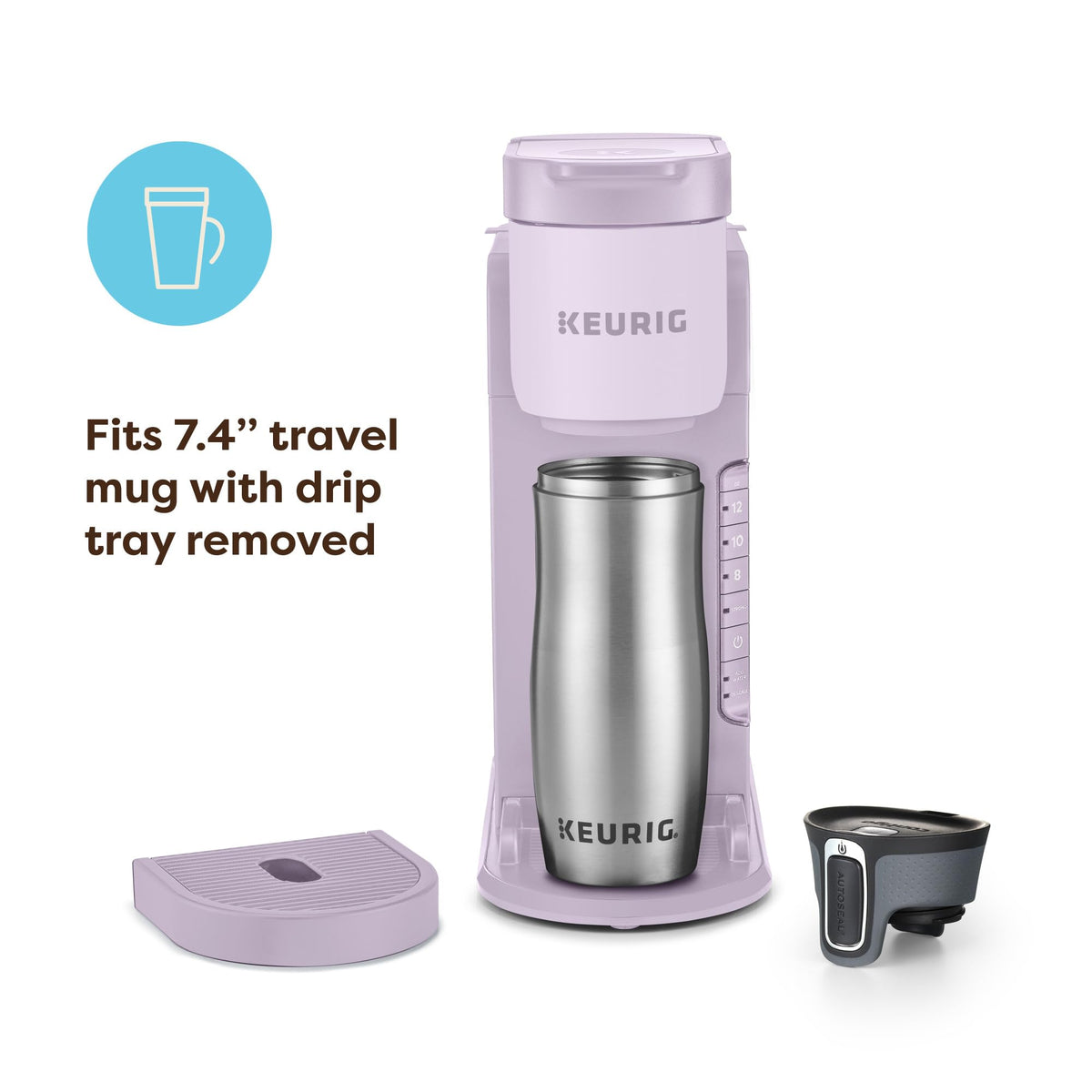 Keurig K-Express 12 oz cup option for larger servings.