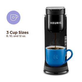 Keurig K-Express 3 cup sizes showing 8 10 12 oz for customization