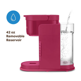 Keurig K-Express 42oz removable reservoir reduces refills during busy mornings.