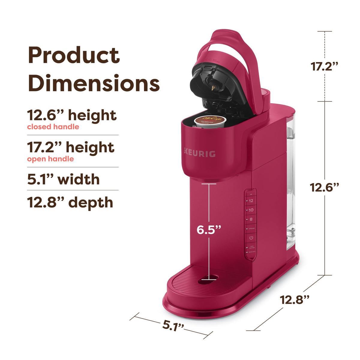 Keurig K-Express auto-off energy-saving feature helps manage power.
