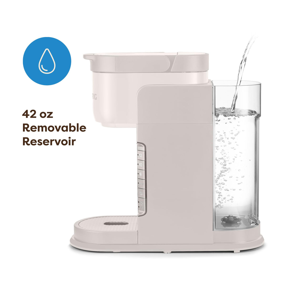 Keurig K-Express 8, 10, 12 oz sizes offer flexible servings.