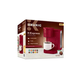 Keurig K-Express Essentials travel mug fit demonstrates compatibility with tall mugs.
