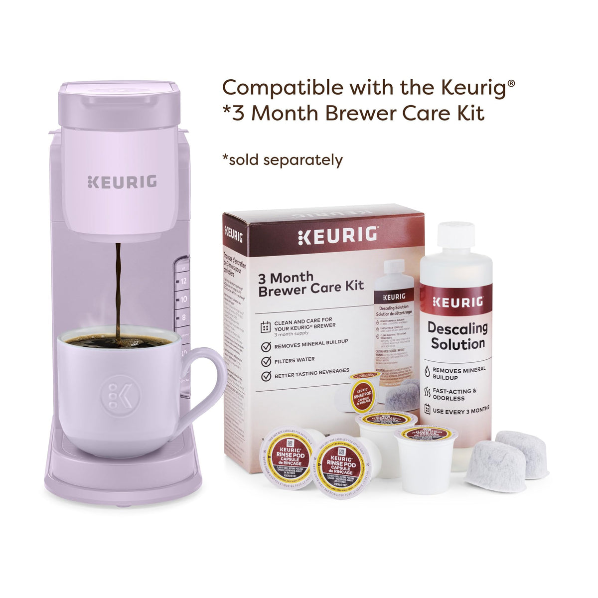 Keurig K-Express removable drip tray enables tall travel mugs.