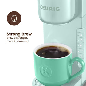 Keurig K-Express Strong Brew button for bolder flavor in the morning.