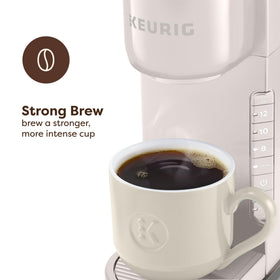Keurig K-Express strong brew button delivering bolder flavor at a press.