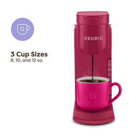 Keurig K-Express three-size brewing shows 8, 10, and 12 oz options.