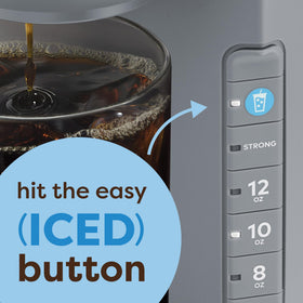 Keurig K-Iced three cup sizes offer flexible servings for any craving.