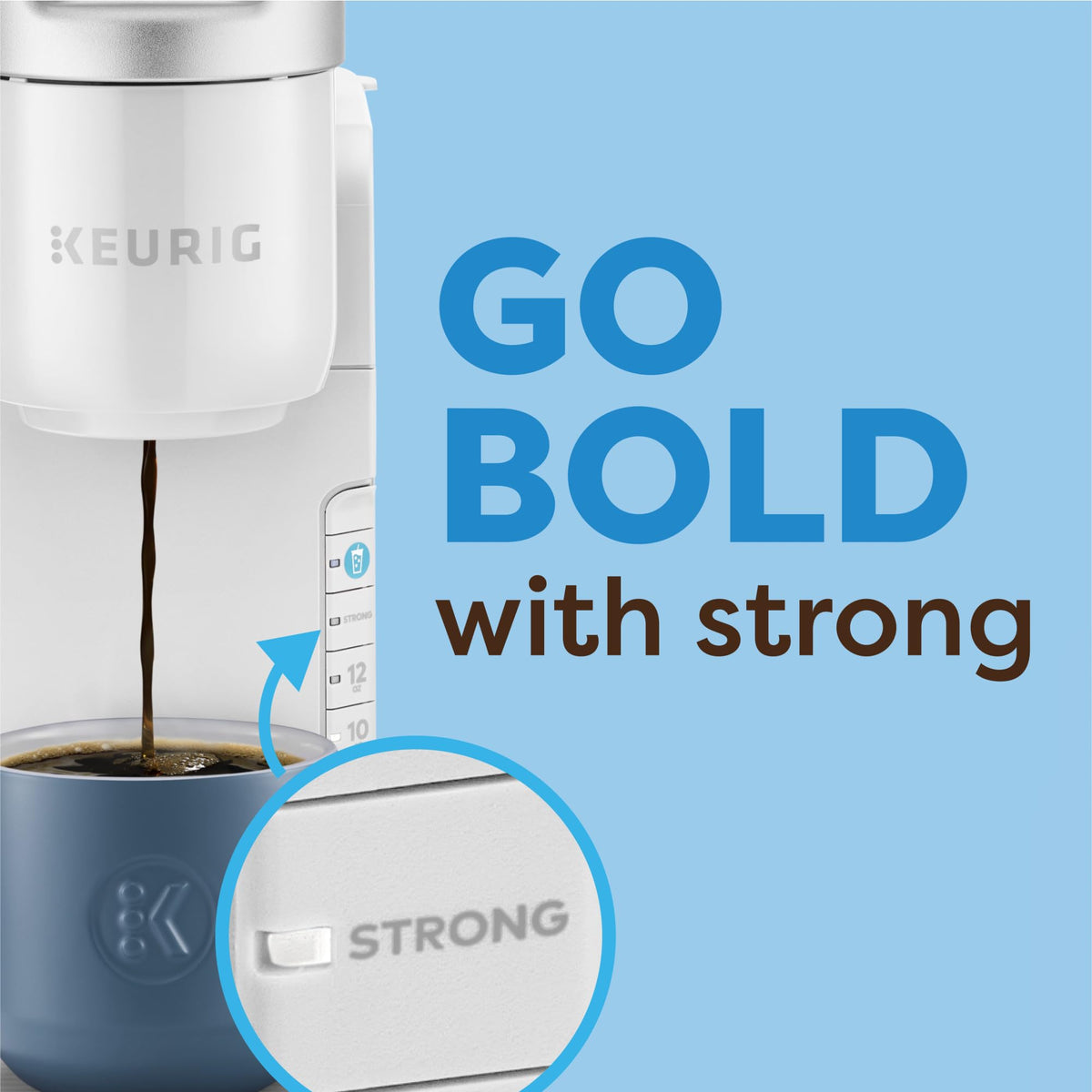 Keurig K-Iced removable drip tray fits tall tumblers up to 7 inches