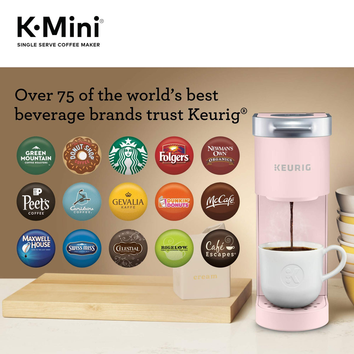 K-Mini packaging box and included brewer