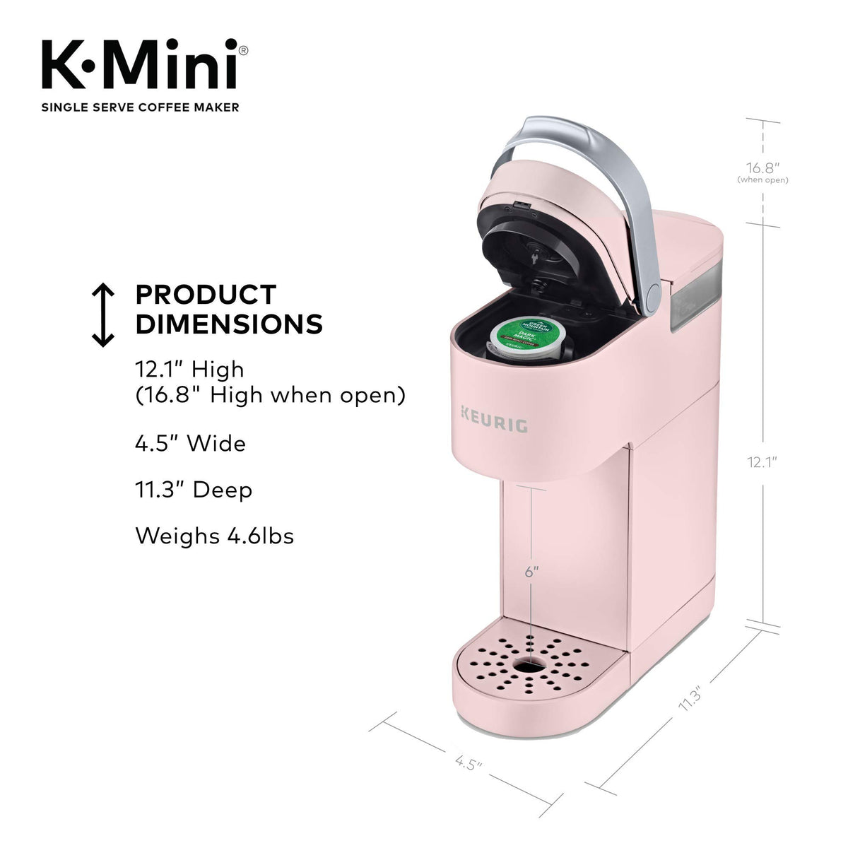 Keurig K-Mini on a compact kitchen countertop usage