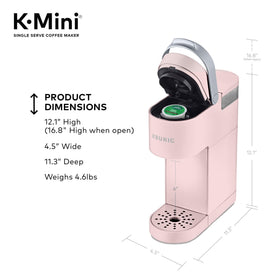 Keurig K-Mini on a compact kitchen countertop usage