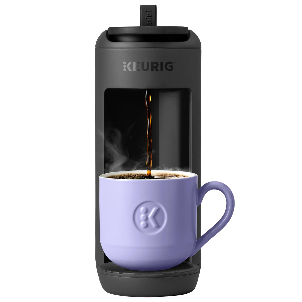 Keurig K-Mini Mate compact design saves space on a small counter.