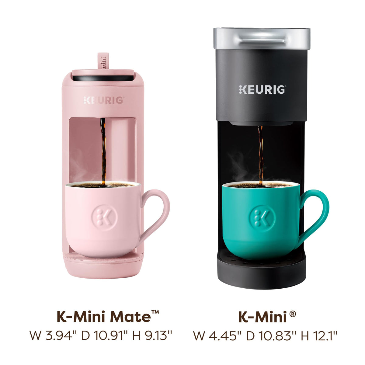 Keurig K-Mini Mate modern sleek design complements contemporary countertops.