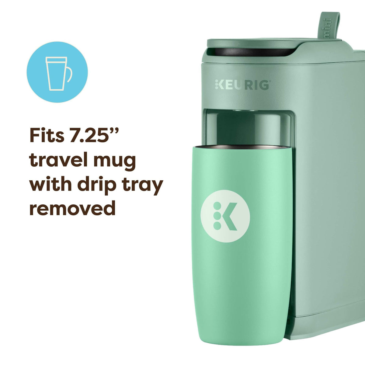 Keurig K-Mini Mate office-friendly design saves countertop space