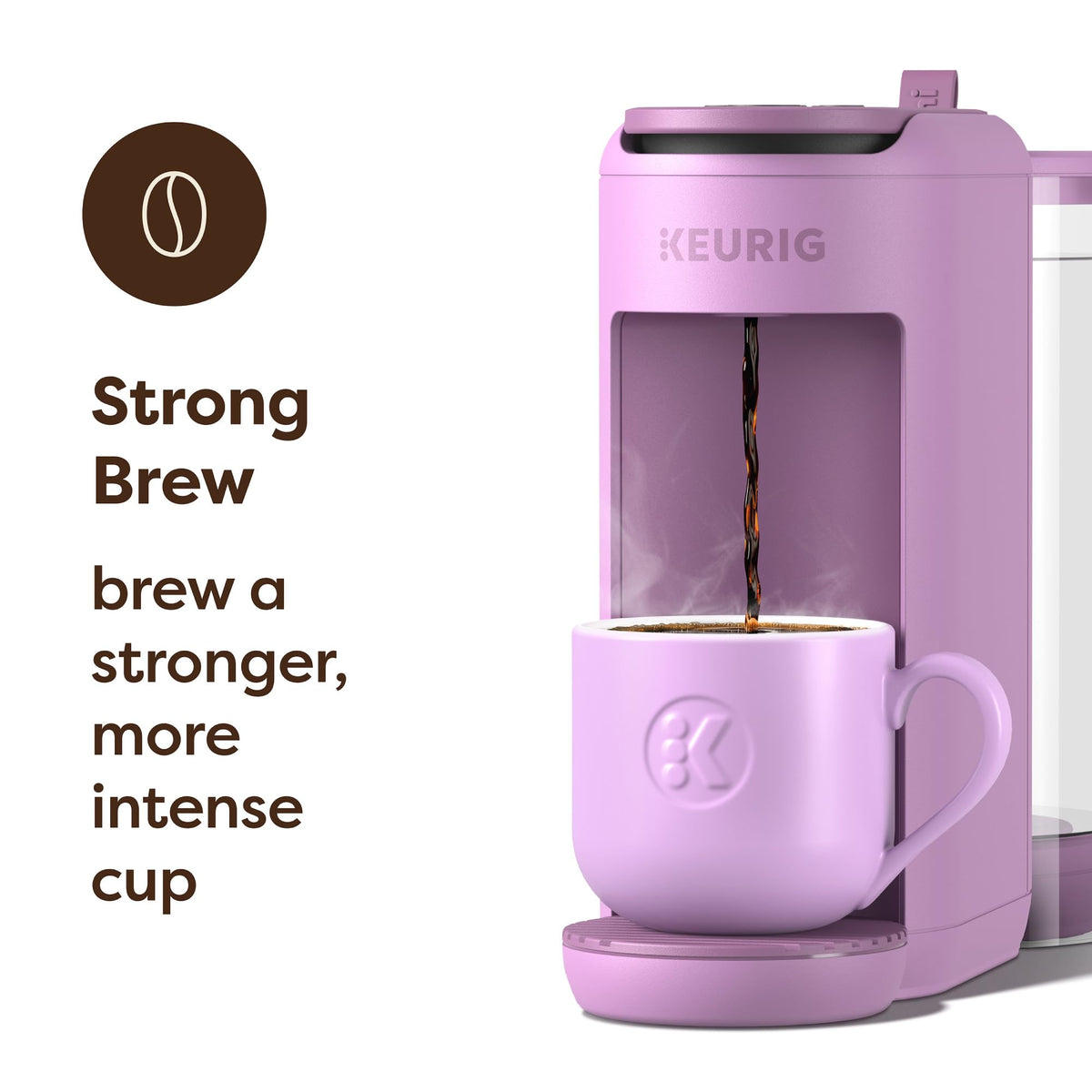 Keurig K-Mini Mate Plus 50-oz removable reservoir reduces refills.