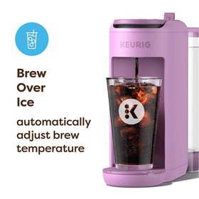 Keurig K-Mini Mate Plus strong brew mode delivers bolder hot coffee.