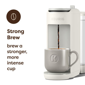 Keurig K-Mini Mate Plus strong brew option for bolder hot coffee