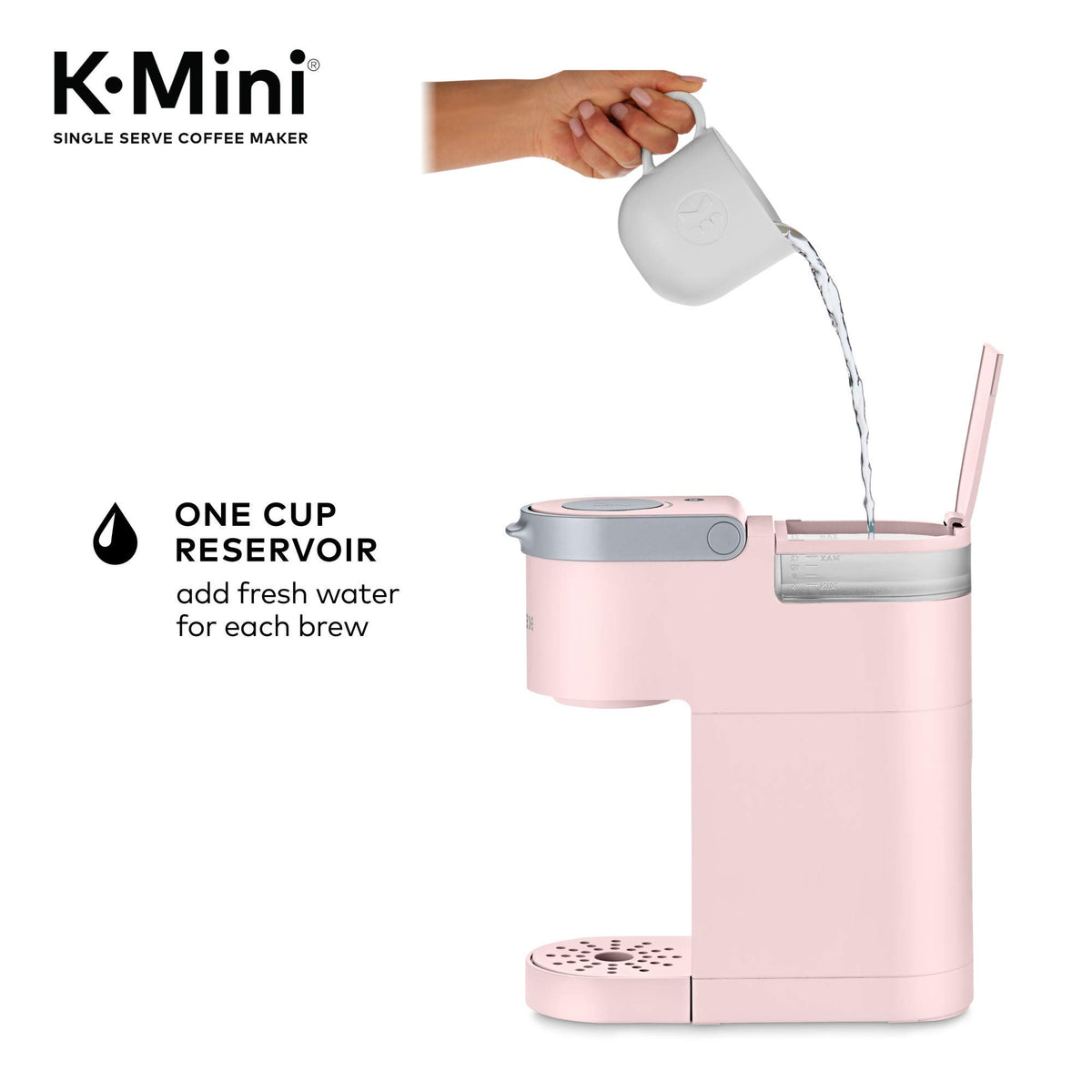 K-Mini matte dusty rose finish complements modern décor