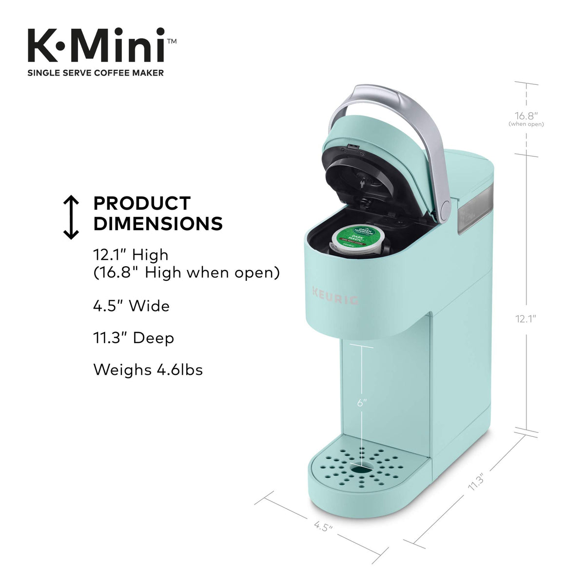 Keurig K-Mini Oasis one cup reservoir enables fresh, single-serve brewing