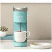 Keurig K-Mini Oasis travel mug compatibility shown for on-the-go use