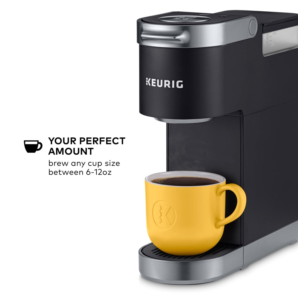 Keurig K-Mini Plus 6 to 12 oz brew sizes for customization